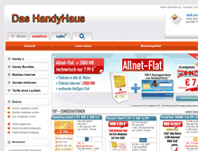 Tablet Screenshot of das-handyhaus.de